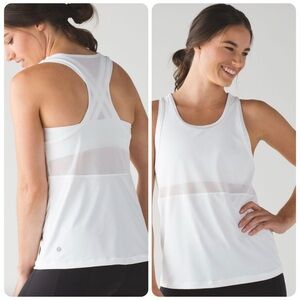 NWOT - Lululemon Fast As Light 2-In-1 Tank Top (Size 8) *White
